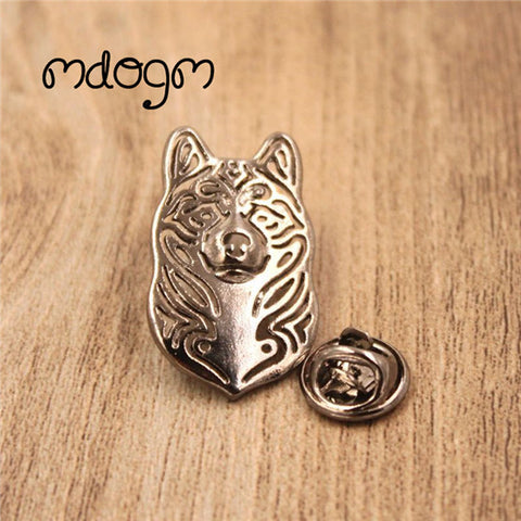 Mdogm 2017 Akita Dog Animal Brooches And Pins Wholesale Suit Cute Metal Funny Small Father Birthday Gift