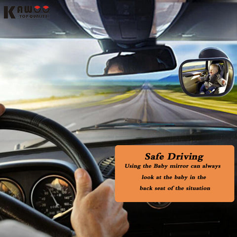 KAWOO New Car Baby Child Kids Rear View Mirror Auto Baby Safety Rearview Mirror Safety Reverse Safety Seats Mirror