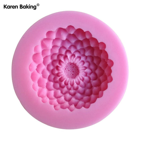 Lotus Shape Chocolate Candy Jello 3D Silicone Mold Cartoon Figre/Cake Tools Soap Mold Sugar Craft Cake Decoration