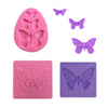 3d Mold Silicone Mold Soap Butterfly Form Fondant Candy Chocolate Ice Cake - Fondant Sugar Sugarcraft Cake Decor baking tools