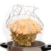 1pcs Foldable Steam Rinse Strain Fry French Chef Basket Magic Basket Mesh Basket Strainer Net Kitchen Cooking