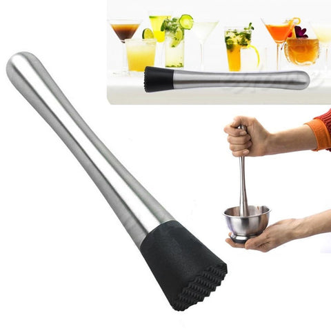 New Cocktail Muddler Stainless Steel Bar