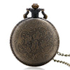 Bronze Copper Horse Hollow Quartz Watch Clock Hour Fob With Chain Pendant Womens Men Xmas GIfts P907